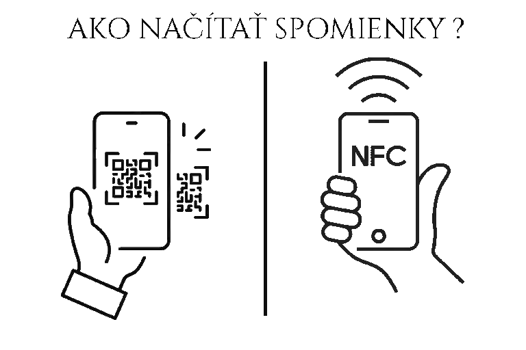 Návod ako načítať spomienkovú stránku – skenovaním QR kódu alebo priložením telefónu k NFC čipu