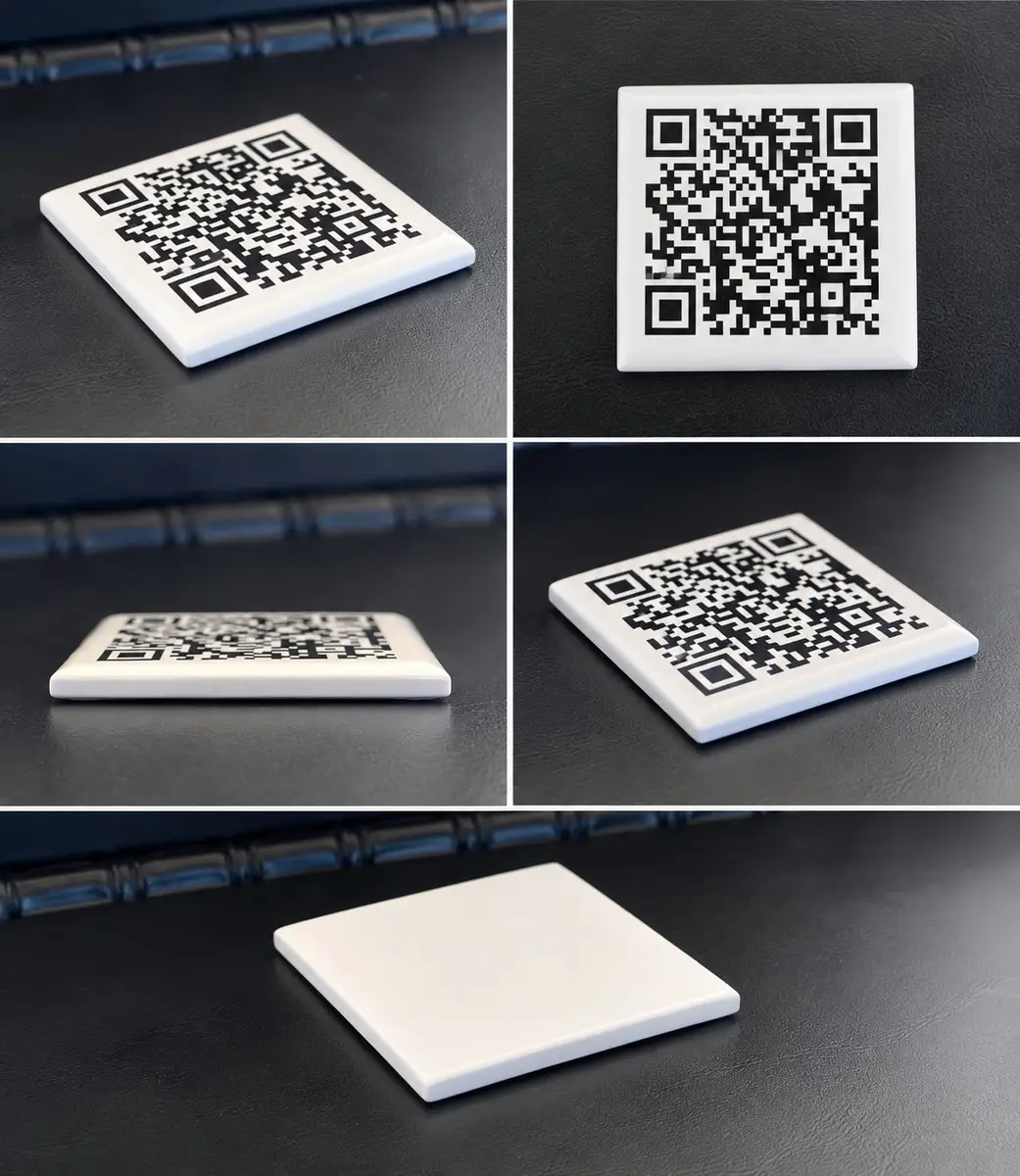 Memories Ceramic – keramický QR nosič z niekoľkých strán vrátane zadnej strany