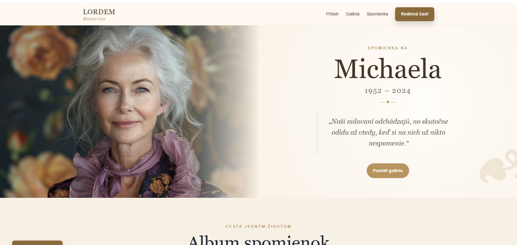 Krémová botanická